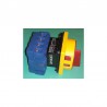 Interruptor seccionador 4 polos 40A mando amarillo-rojo