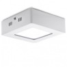 Plafón LED 6w Cuadrado Superficie 470Lm