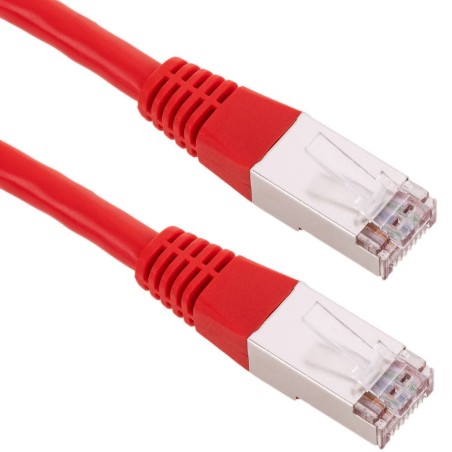 Cable FTP categoría 6 rojo 25cm