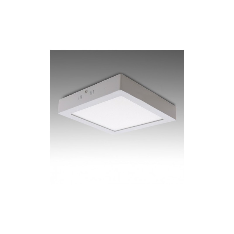 Plafón LED Cuadrado Superficie 12w